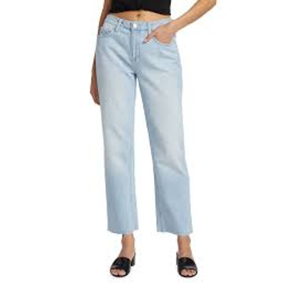 L'Agence Milana Low-rise Stovepipe Light Blue Denim Jeans